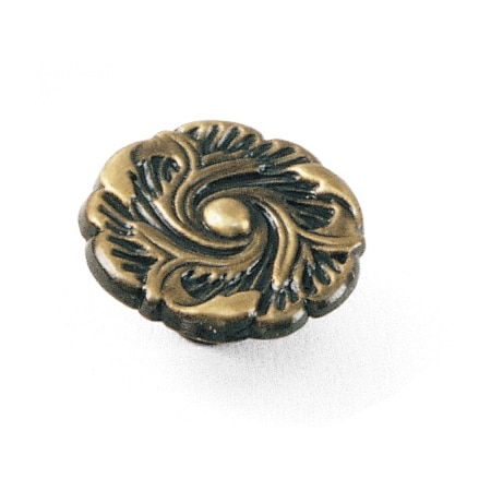 Laurey 1 1/4" Classic Traditions Provincial Knob, Antique Brass 76505